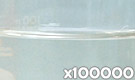 「ハイオレンジSPN （トウガラシ色素）」の水溶希釈例（100000倍）