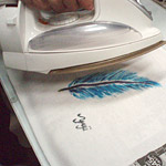 表面を乾燥させ、アイロンでスチーム